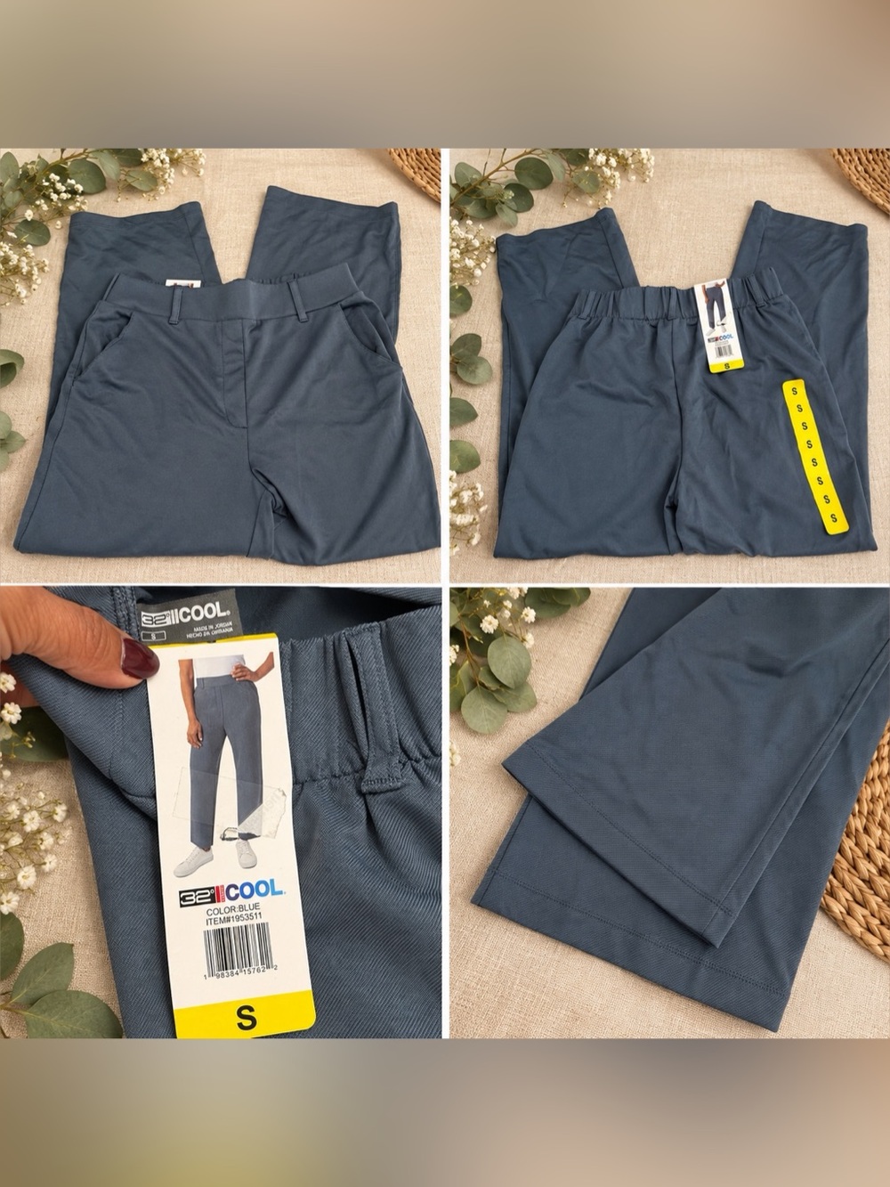 32 Degrees Cool Women’s Pants – Gray/Blue – Size S